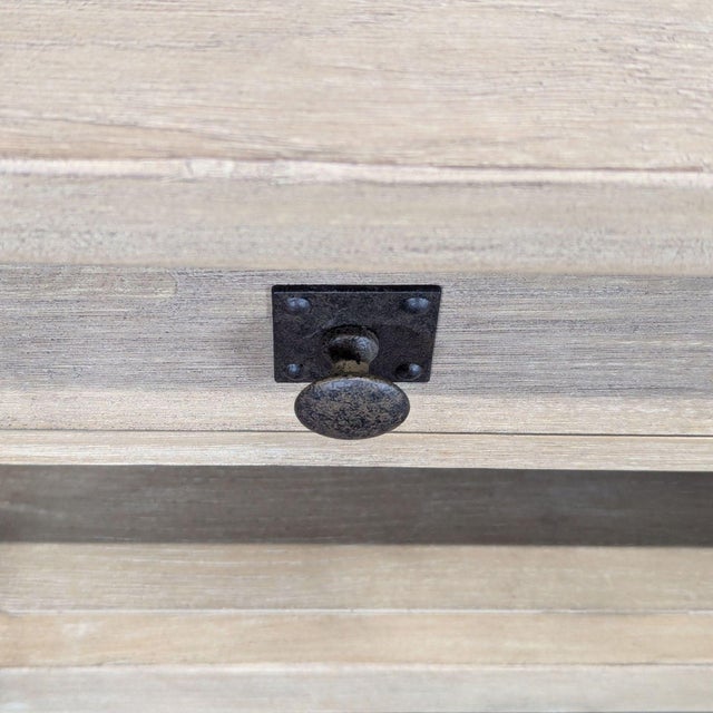 Wood Pottery Barn Benchwright Rectangular Coffee Table For Sale - Image 7 of 8