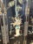 Asian Black Lacquer Four-Panel Folding Screen, Vintage For Sale - Image 14 of 16