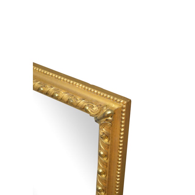 Victorian Giltwood Wall Mirror with Carved Frame, England, 1850 For Sale - Image 3 of 12