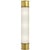 Chapman & Myers for Visual Comfort Signature Oxford 24" Bath Sconce in Antique-Burnished Brass with Frosted Glass For Sale