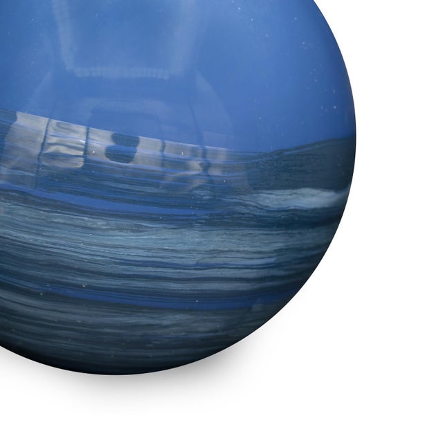Kenneth Ludwig Chicago Madagascar Sapphire Decorative Metal Orbs- Medium For Sale - Image 4 of 11