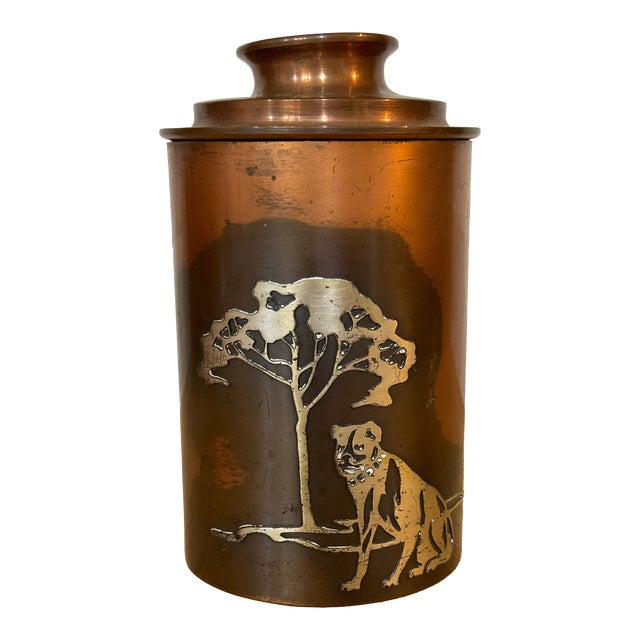 1910s Bronze/Copper & Sterling Silver Humidor For Sale