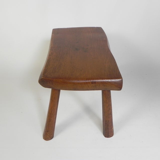 Brown Vintage Oak Tree Stump Stool, 1960s For Sale - Image 8 of 18