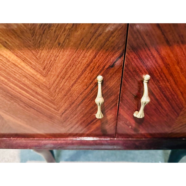 Wood Rosewood Bedside Tables, Set of 2 For Sale - Image 7 of 9