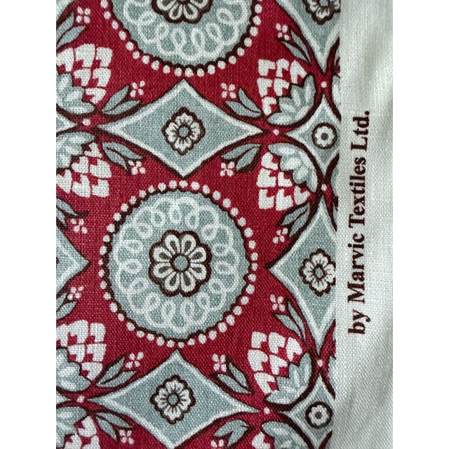 Marvic Textiles Figaro 6216-3 Fraise Linen Fabric 3 6/8 Yards For Sale In Raleigh - Image 6 of 6