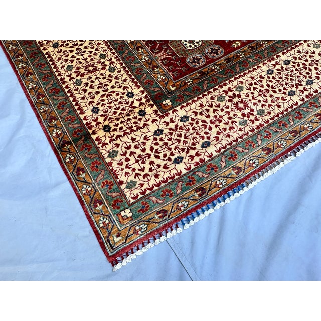 Hand-Knotted Afghan Meshhed Style Wool Area Rug - 9'0" X 12'2" For Sale - Image 11 of 14