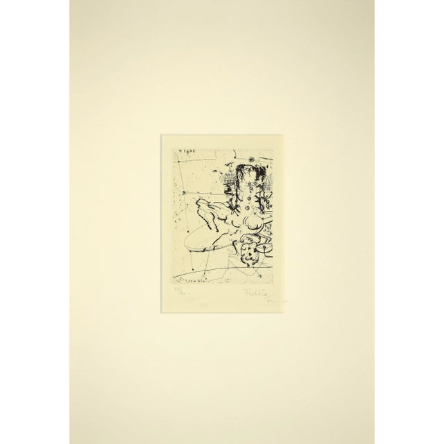 Composition is an original black and white etching on paper, realized by Wilhelm Freddie (born Christian Frederik Wilhelm...