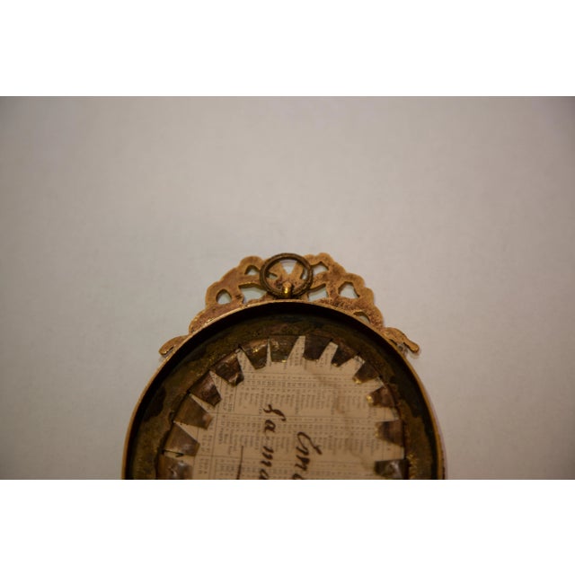 Metal Early 20th Century Louis XV Porcelain Plaque of Madonna For Sale - Image 7 of 8