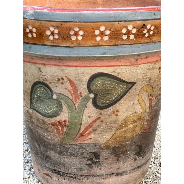 Mid 20th Century Vintage Tonala Mexico Ceramic Large Planter Pot For Sale - Image 5 of 12