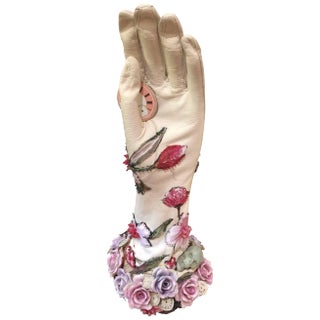 Romantic Mixed-Media Sculpture Titled Hand of Time For Sale