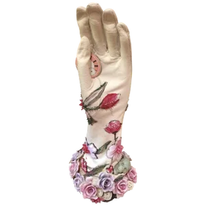 Romantic Mixed-Media Sculpture Titled Hand of Time