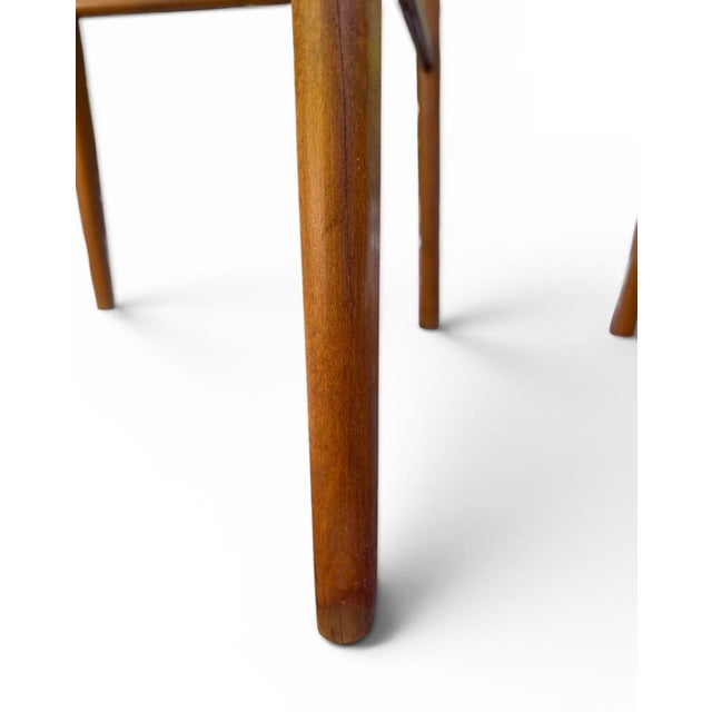 Pair of Mid-Century Modern Danish Teak Chairs by Sax – Rich Green Upholstery For Sale - Image 10 of 11