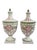 Pink Mid 20th Century Italian Meiselman Imports Hand-Painted Pink & Green Lidded Urns – A Pair For Sale - Image 8 of 8