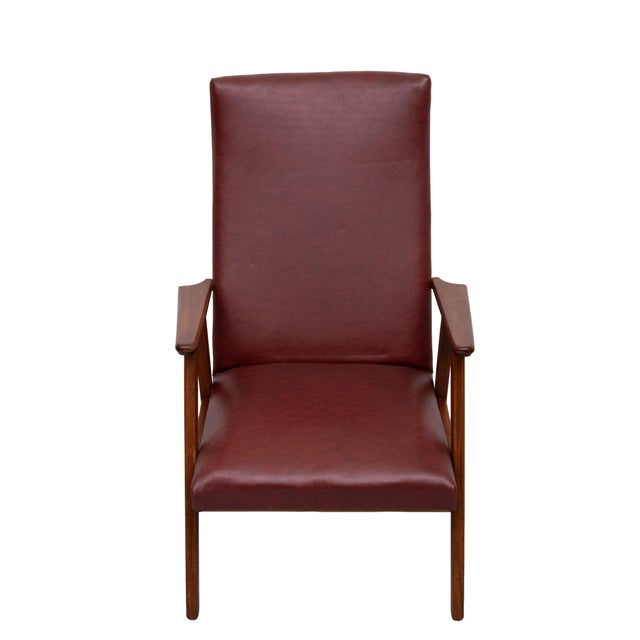 Teak High Back Lounge Chair, Holland, 1960s For Sale - Image 4 of 11