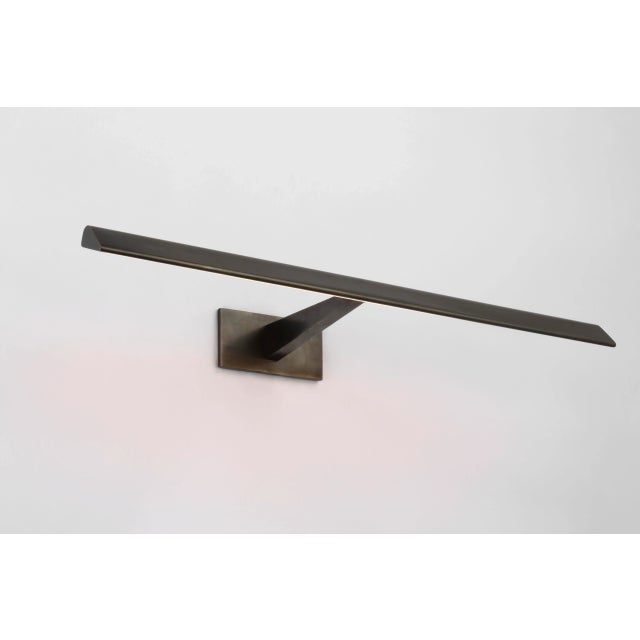 Petrel 24" Picture Light in Bronze Designer: Ian K. Fowler Height: 2.5" Extension: 8.25" Backplate: 2.5" x 5" Rectangle...