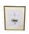 2000 - 2009 Vintage Framed Botanical Pink Orchid Print in Chinoiserie Cachepot For Sale - Image 5 of 12