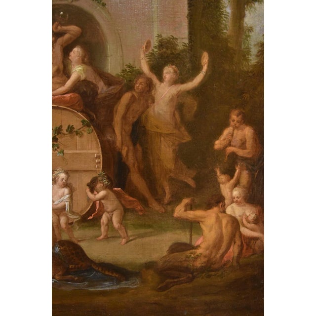 Jean Jacques Spoede, Triumph of Bacchus, 1730, Oil on Canvas, Framed For Sale - Image 13 of 15