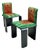 Vintage Chairs, Belgium, 1972, Set of 2 For Sale