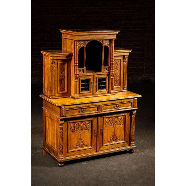 Late 19th Century German Gothic Revival Parlor Cabinet For Sale - Image 4 of 18