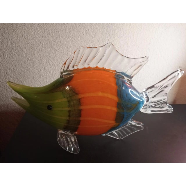 1960s 1960s Art Glass Fish Figurine For Sale - Image 5 of 8