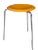 Vintage Yellow Dot Stool by Arne Jacobsen for Fritz Hansen, 1970s For Sale