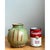 Late 20th Century Vintage Green Striped Ceramic Vase For Sale - Image 5 of 12