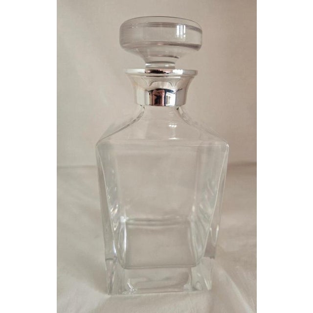 Sterling Silver-Mounted Cut Glass Decanter from James Dixon & Sons, 2001 For Sale - Image 3 of 18