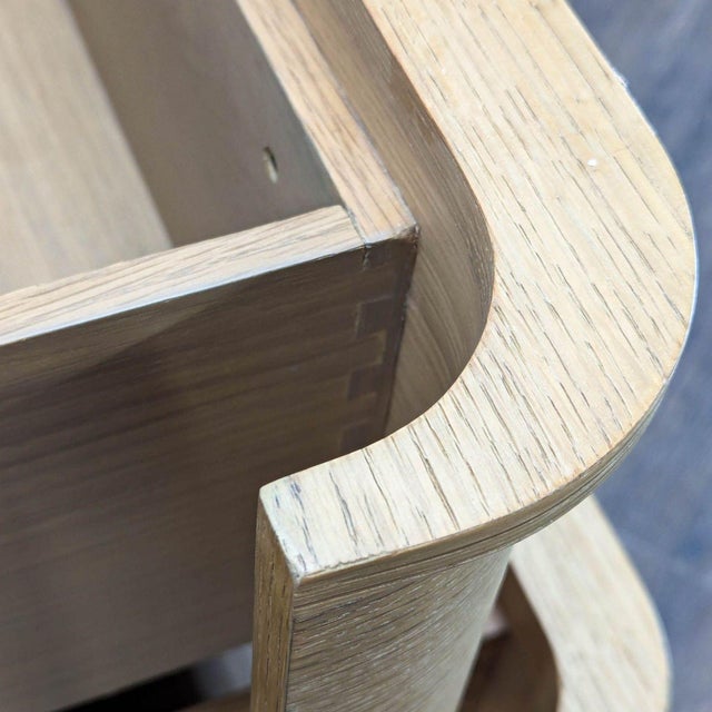 Tan Restoration Hardware Ligné Modern 9-Drawer Dresser in Light Wood Finish For Sale - Image 8 of 10