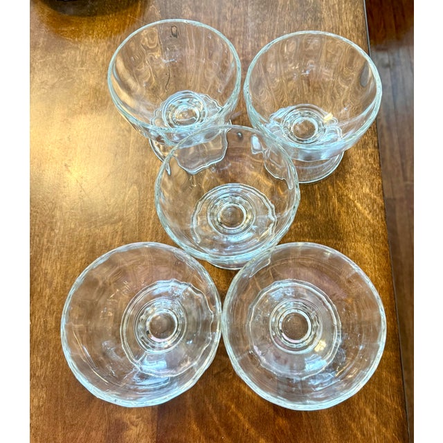 Mid 20th Century Libbey Glass Pedestal Bowls - Set of 5 For Sale - Image 5 of 12