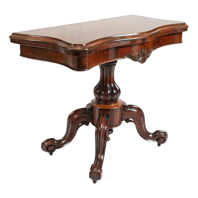 Antique Victorian Games Table, 1860 For Sale