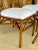 Set of 6 Restored Coastal Rattan Dining Chairs in White Sunbrella For Sale - Image 4 of 11