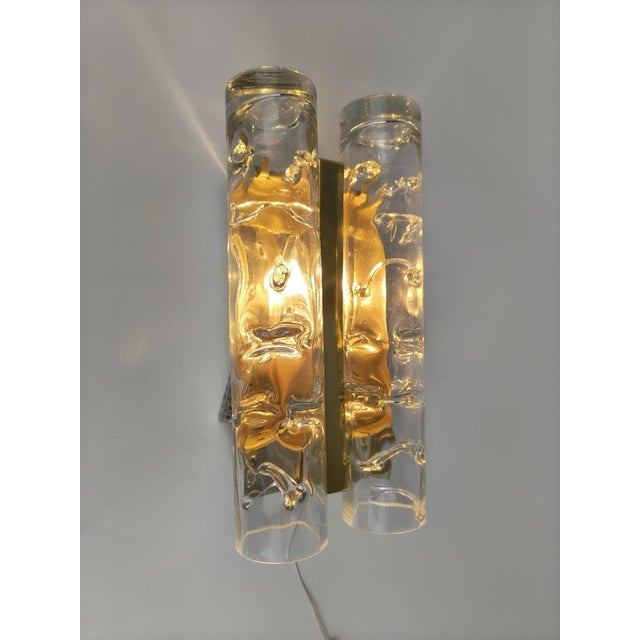 Ice Glass Wall Lights from Doria Leuchten, Germany, 1970s, Set of 2 For Sale - Image 13 of 18