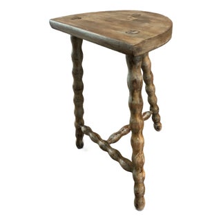 Vintage French Tripod Stool For Sale