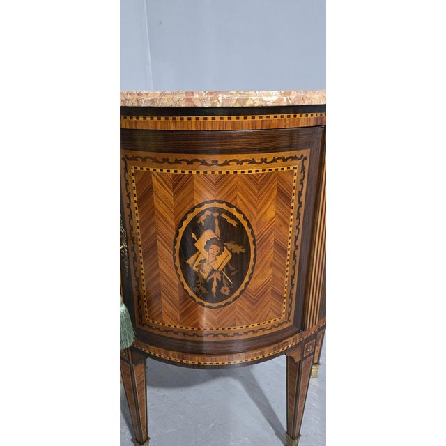French Marquetry Cabinets, Set of 2 For Sale - Image 4 of 13