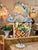 Vintage Sculptural Palm Tree Tole Lamp With Tropical Jungle Shade For Sale - Image 10 of 12