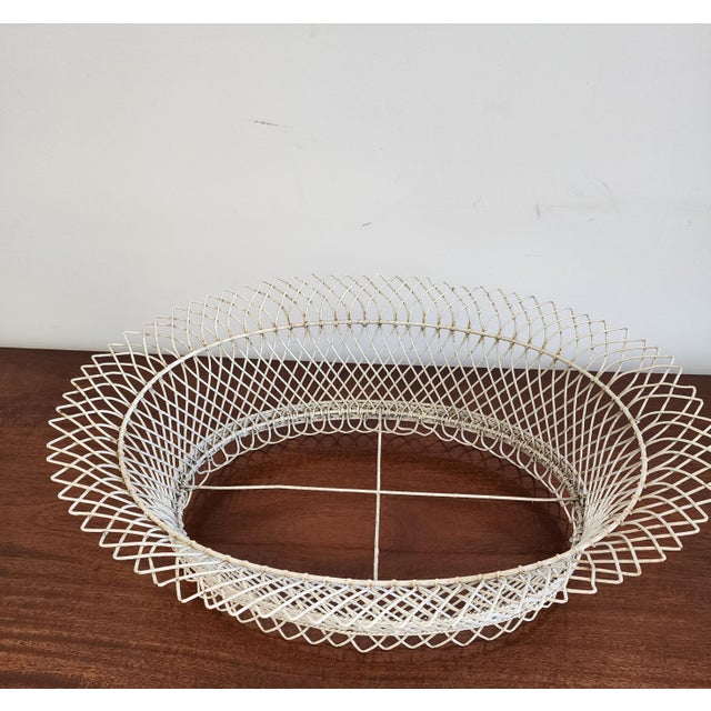 Antique 19th C. French Oval Wire Garden Basket or Planter For Sale In New York - Image 6 of 18