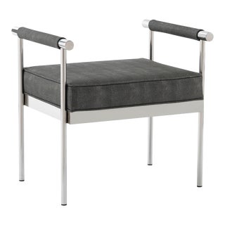 Diva Faux Shagreen Bench For Sale