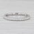 2010s 0.60ctw Diamond Eternity Wedding Band Stackable Anniversary Ring 14k White Gold, Size 6.5 For Sale - Image 5 of 6