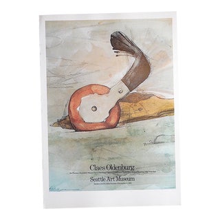 Vintage Signed Poster Lithograph - Claes Oldenburg For Sale