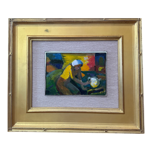 "Making Tea", Oil on Canvas by Joseph Puchinskiy