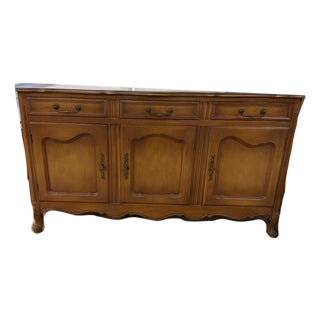 French Provincial Louis XV Style Buffet Sideboard For Sale