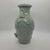 Asian Vintage Celadon Green Crackle Glaze Porcelain Lotus Frog Relief Vase 9 Inch For Sale - Image 3 of 10