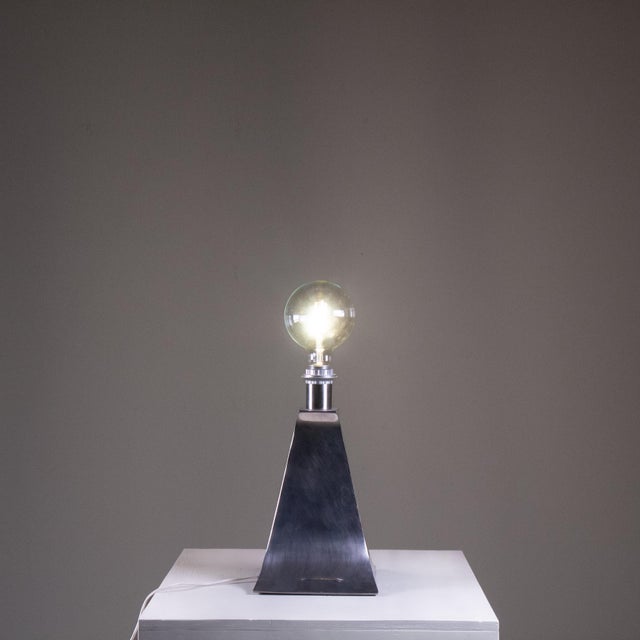 Steel Table Lamps, 1970, Set of 2 For Sale - Image 16 of 18