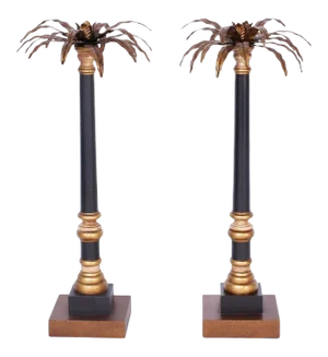 Palm Tree Pricket Candlesticks