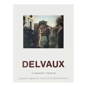 1981 Paul Delvaux Isy Brachot Gallery Poster
