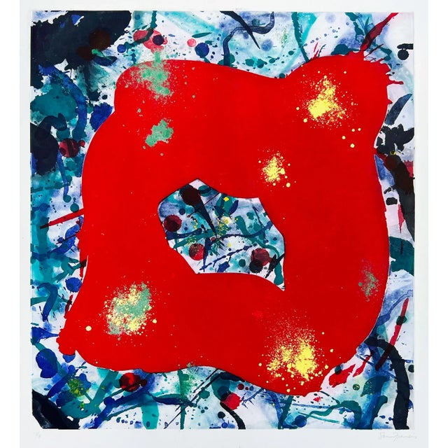 Sam Francis, Untitled, Original Etching, 1989 For Sale - Image 4 of 4