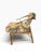 Vintage Pair of Empress Brass Lounge Chairs Attributed to Mastercraft in Clarence House Tibet Fabric For Sale In Boston - Image 6 of 16