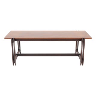 Rectangular Teak Coffee Table, 1960s For Sale