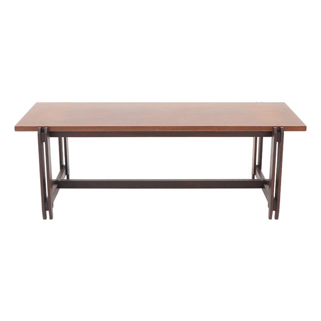 Rectangular Teak Coffee Table, 1960s For Sale