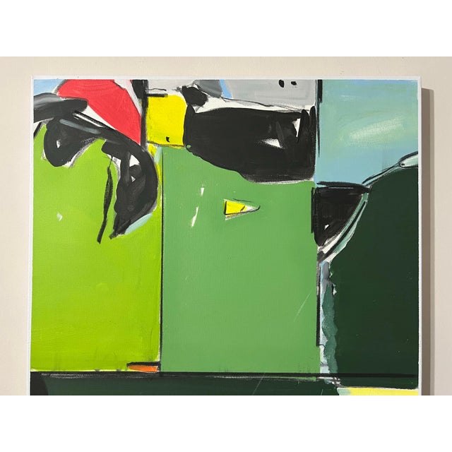 Abstract Abstract Painting by Artist Russell K. Jacques For Sale - Image 3 of 3